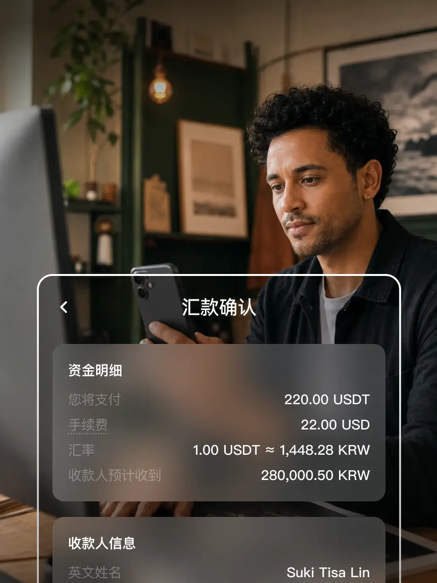 第三步：确认汇率信息